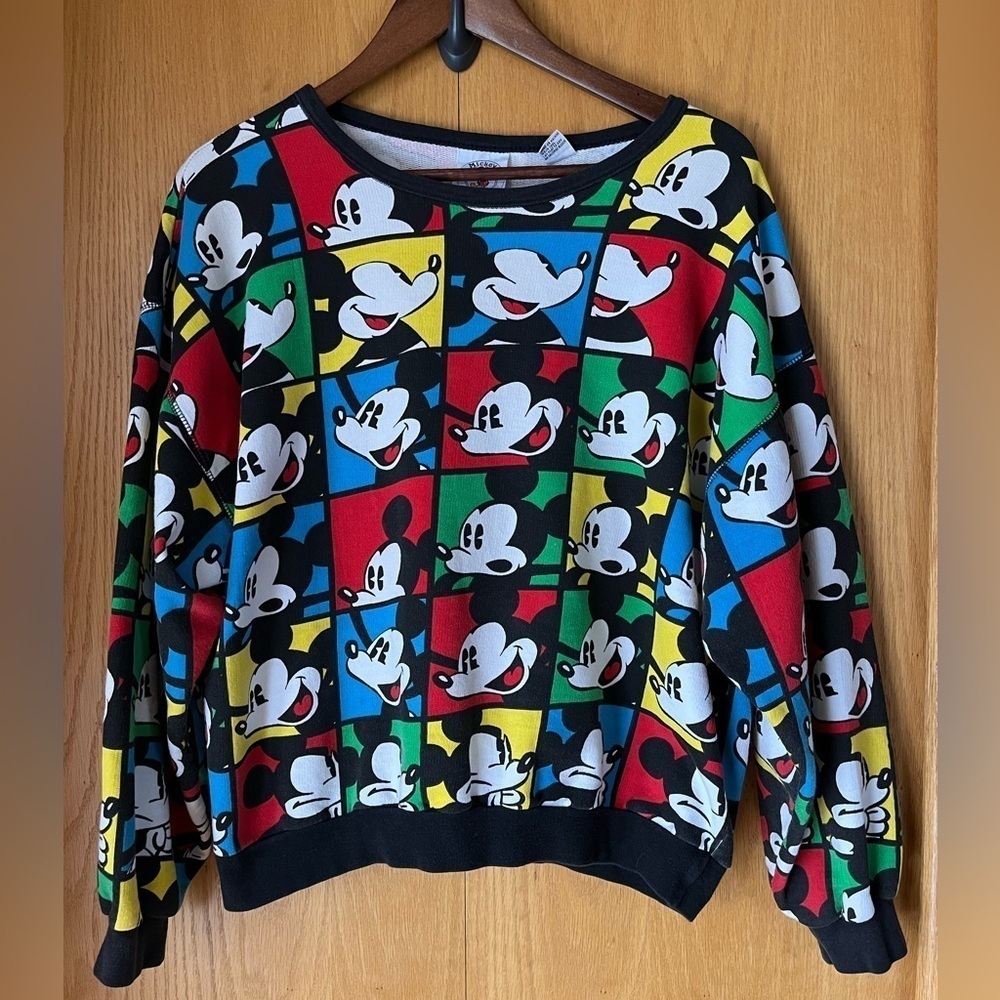 Vintage Disney Mickey Mouse Crew Neck Sweatshirt